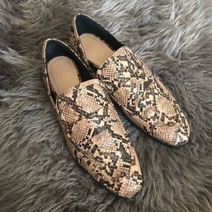 Snake Print Zara Loafers